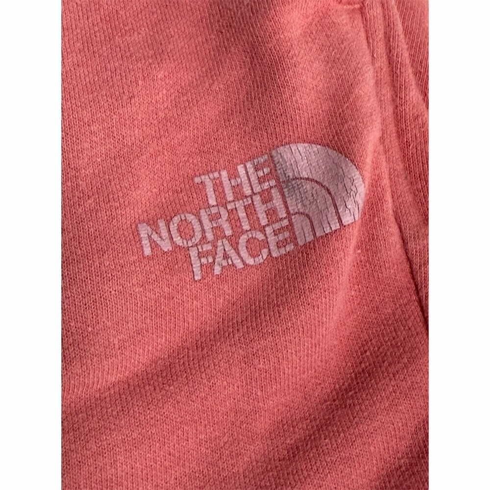 The North Face Jogger Sweatpants Womens Size L Peach Drawstring Logo - Picture 4 of 6